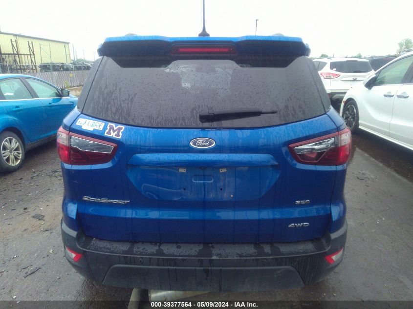 2019 Ford Ecosport Ses VIN: MAJ6S3JL9KC255588 Lot: 39377564