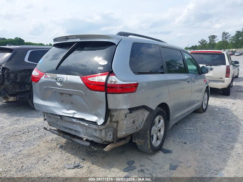 2015 Toyota Sienna Le 8 Passenger VIN: 5TDKK3DC9FS656499 Lot: 39377574