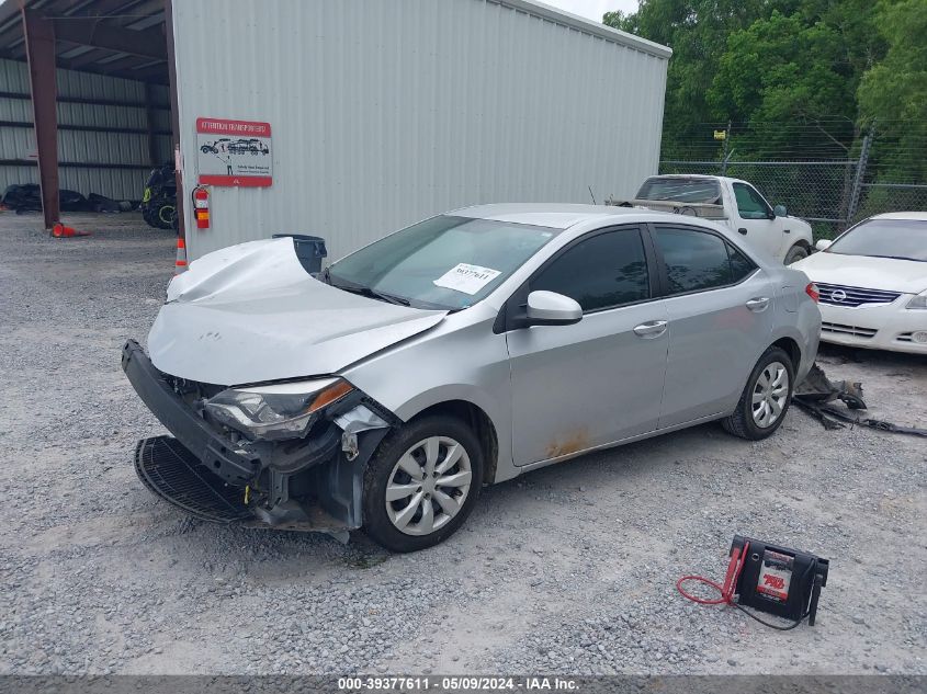 2016 Toyota Corolla Le VIN: 2T1BURHE7GC636285 Lot: 39377611