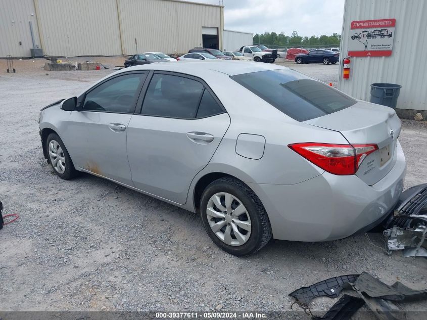 2016 Toyota Corolla Le VIN: 2T1BURHE7GC636285 Lot: 39377611