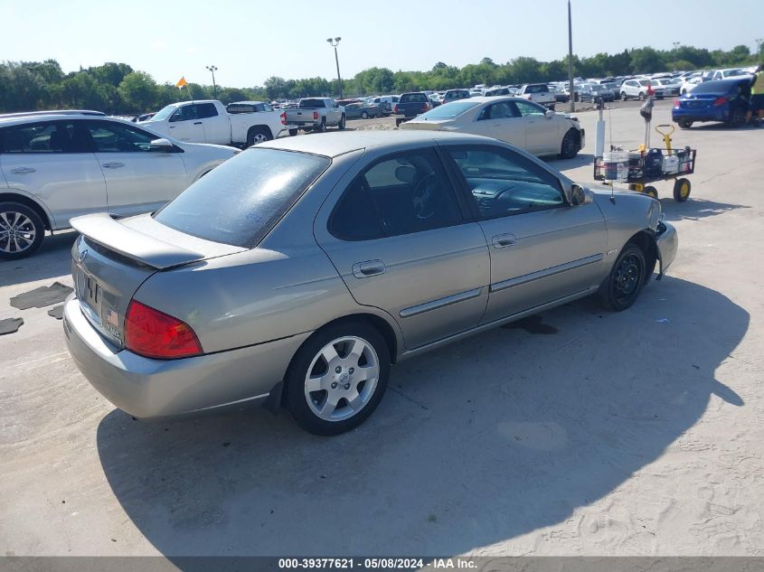 2006 Nissan Sentra 1.8S VIN: 3N1CB51DX6L613523 Lot: 39377621