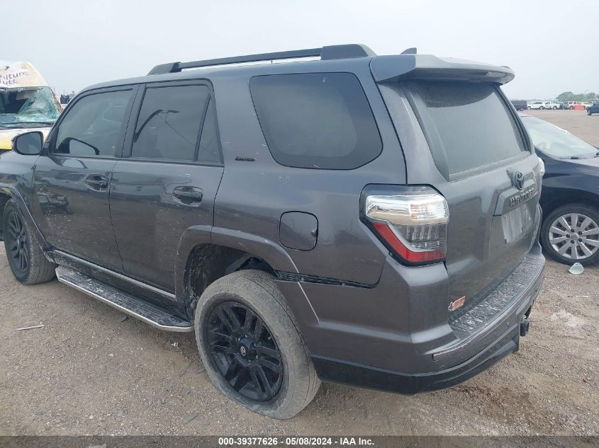 2020 Toyota 4Runner Nightshade Special Edition VIN: JTEBU5JR1L5826866 Lot: 39377626