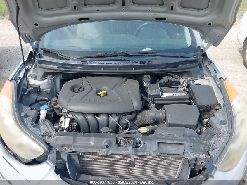 2012 Hyundai Elantra Gls VIN: 5NPDH4AE7CH074616 Lot: 39377636