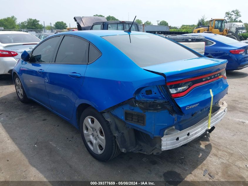 2015 Dodge Dart Se VIN: 1C3CDFAA5FD276983 Lot: 39377659