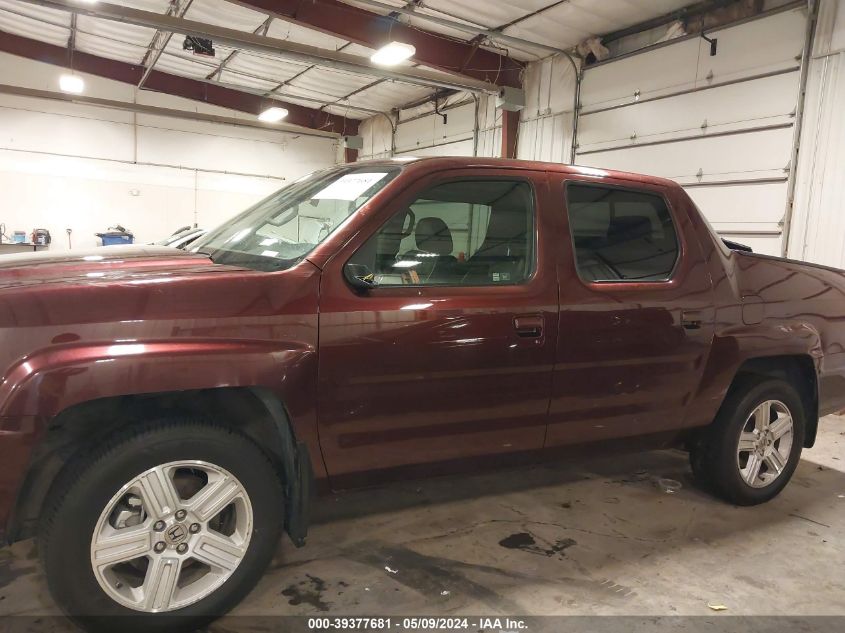 2012 Honda Ridgeline Rtl VIN: 5FPYK1F51CB459783 Lot: 39377681