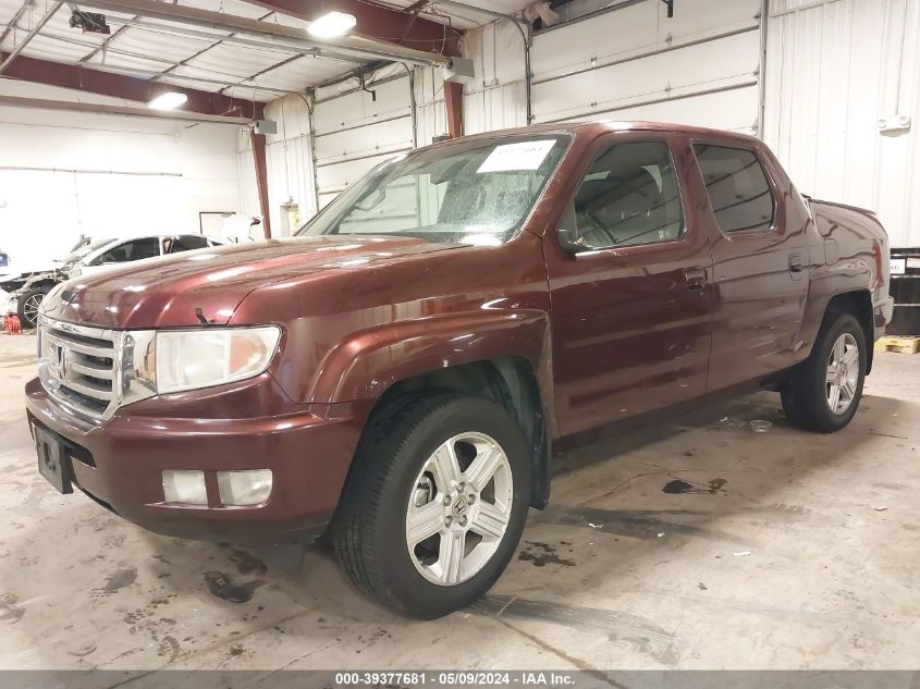 2012 Honda Ridgeline Rtl VIN: 5FPYK1F51CB459783 Lot: 39377681