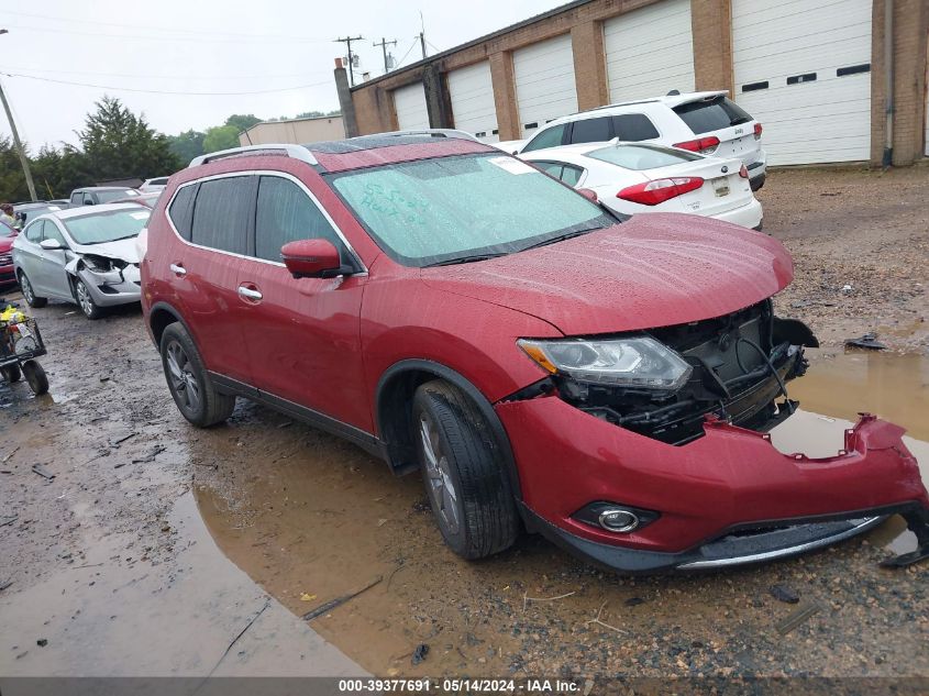 2016 Nissan Rogue Sl VIN: 5N1AT2MV2GC745513 Lot: 39377691