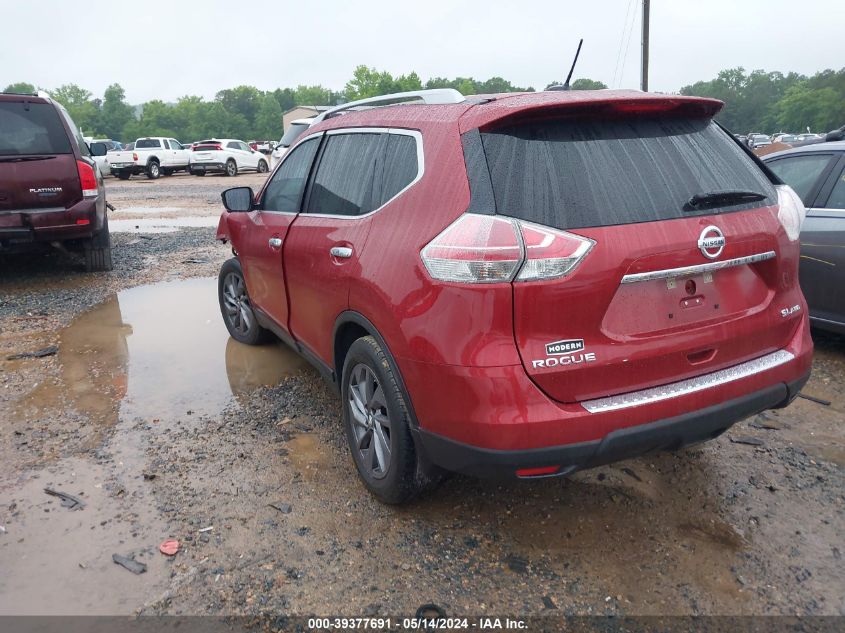 2016 Nissan Rogue Sl VIN: 5N1AT2MV2GC745513 Lot: 39377691