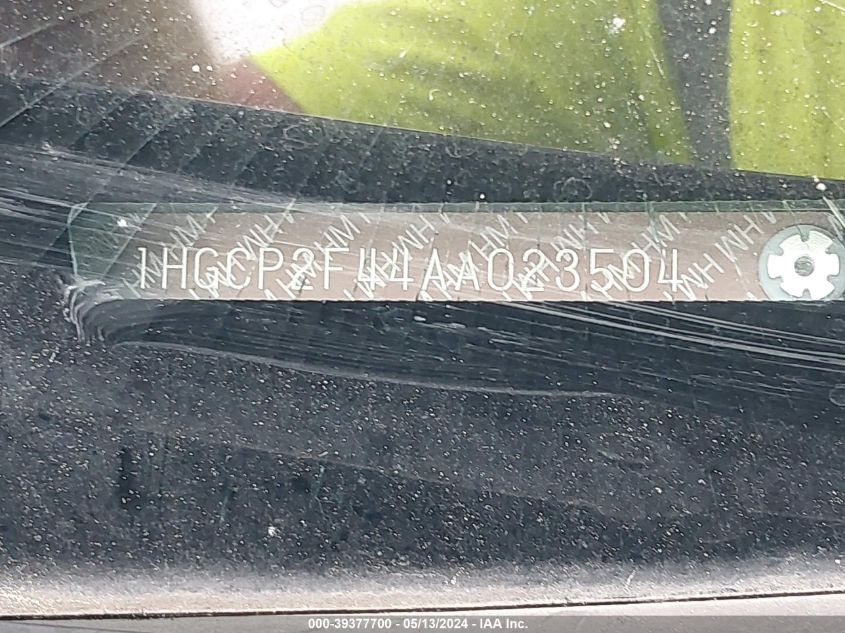 2010 Honda Accord 2.4 Lx-P VIN: 1HGCP2F44AA023504 Lot: 39377700