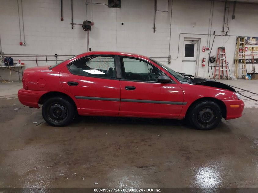 1996 Dodge Neon VIN: 1B3ES27C9TD532051 Lot: 39377724