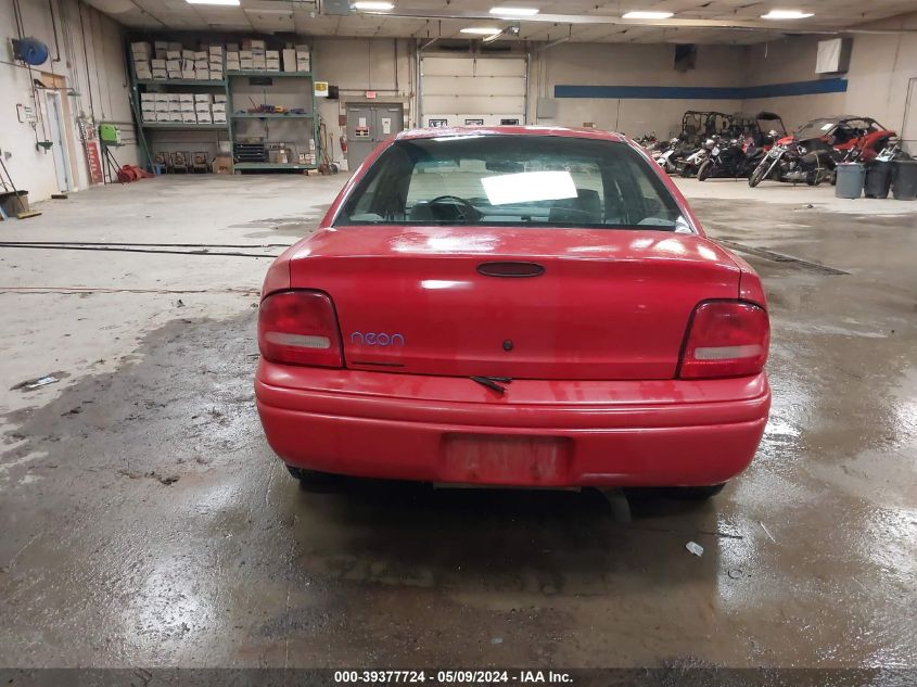 1996 Dodge Neon VIN: 1B3ES27C9TD532051 Lot: 39377724