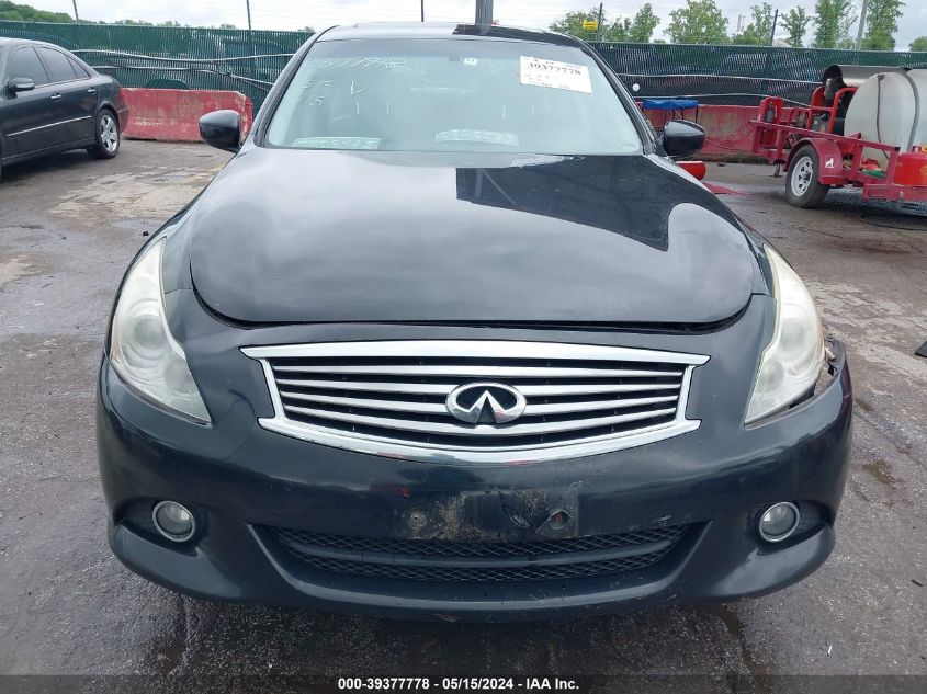 2012 Infiniti G37X VIN: JN1CV6AR2CM683141 Lot: 39377778