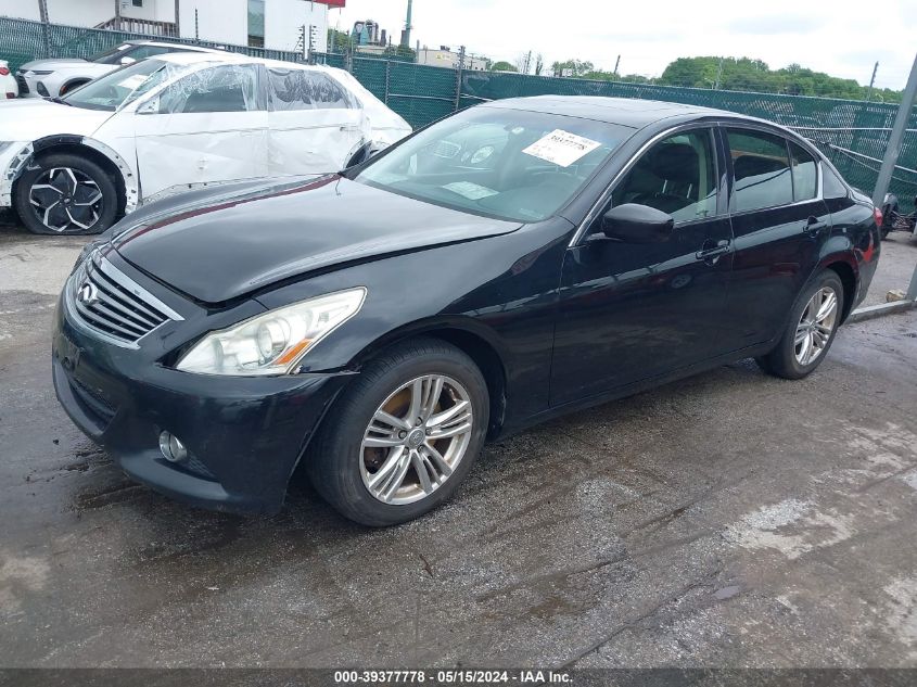 2012 Infiniti G37X VIN: JN1CV6AR2CM683141 Lot: 39377778