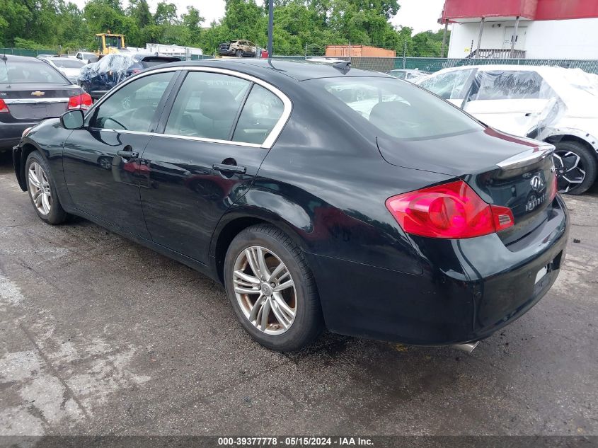 2012 Infiniti G37X VIN: JN1CV6AR2CM683141 Lot: 39377778