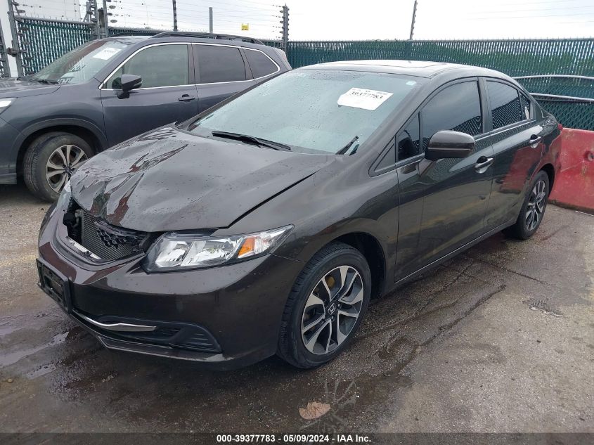 2014 Honda Civic Ex VIN: 2HGFB2F83EH531551 Lot: 39377783