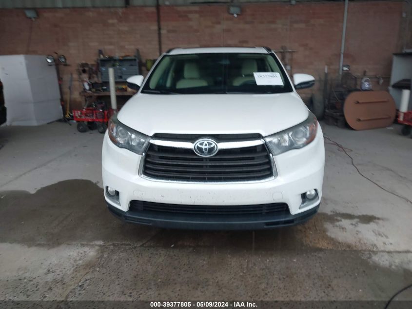 2015 Toyota Highlander Limited Platinum V6 VIN: 5TDDKRFH8FS174353 Lot: 39377805