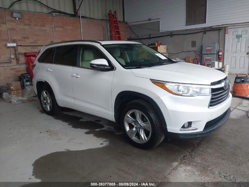 2015 Toyota Highlander Limited Platinum V6 VIN: 5TDDKRFH8FS174353 Lot: 39377805