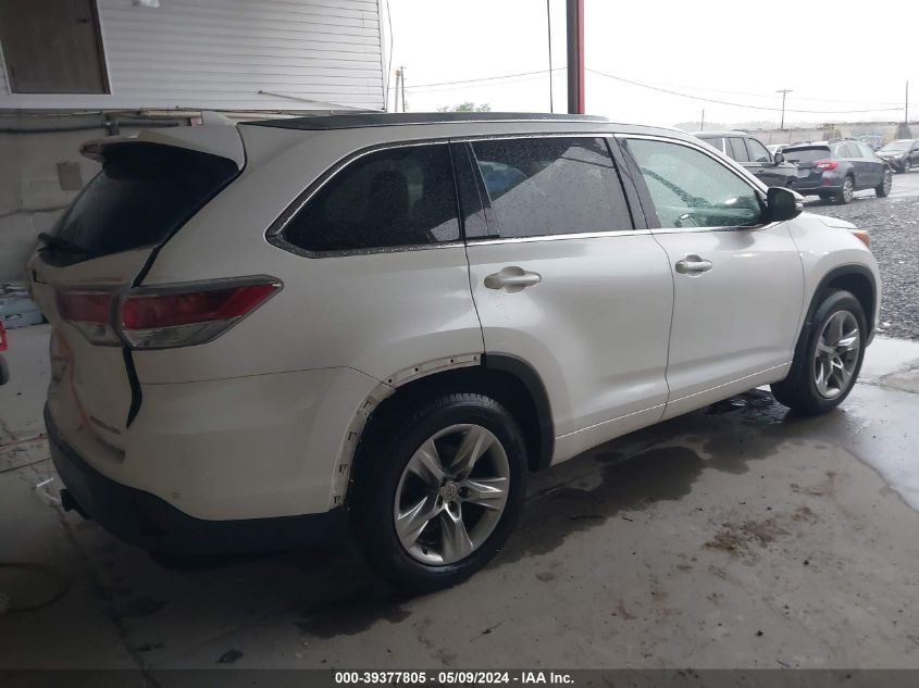 2015 Toyota Highlander Limited Platinum V6 VIN: 5TDDKRFH8FS174353 Lot: 39377805