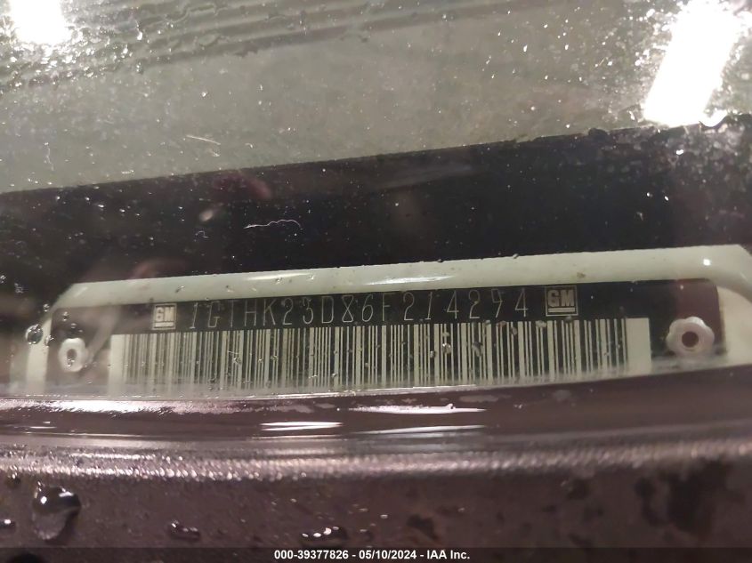 2006 GMC Sierra 2500Hd Sle2 VIN: 1GTHK23D86F214294 Lot: 39377826