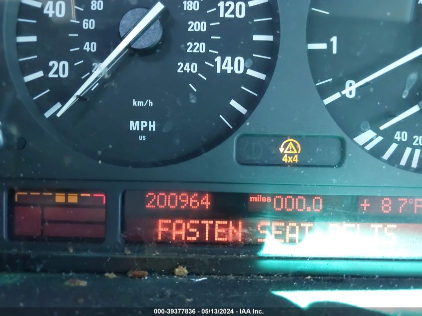 2004 BMW X5 4.4I VIN: 5UXFB53524LV09826 Lot: 39377836