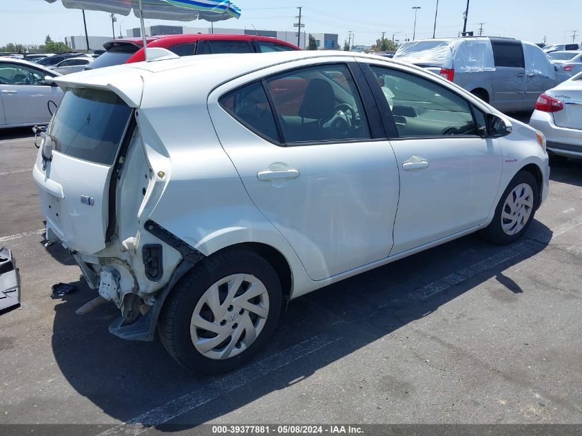 2015 Toyota Prius C Two VIN: JTDKDTB34F1578921 Lot: 39377881