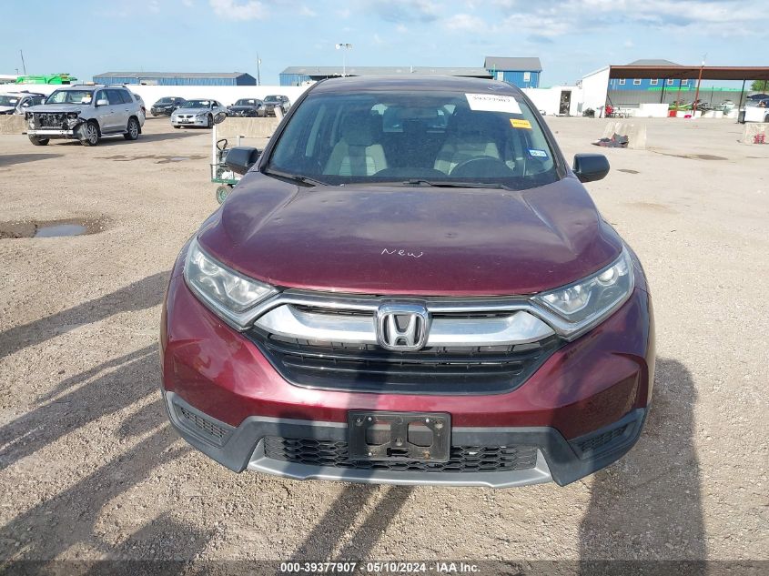 2019 Honda Cr-V Lx VIN: 2HKRW5H37KH407904 Lot: 39377907