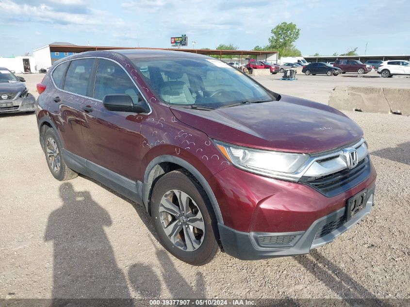 2019 Honda Cr-V Lx VIN: 2HKRW5H37KH407904 Lot: 39377907