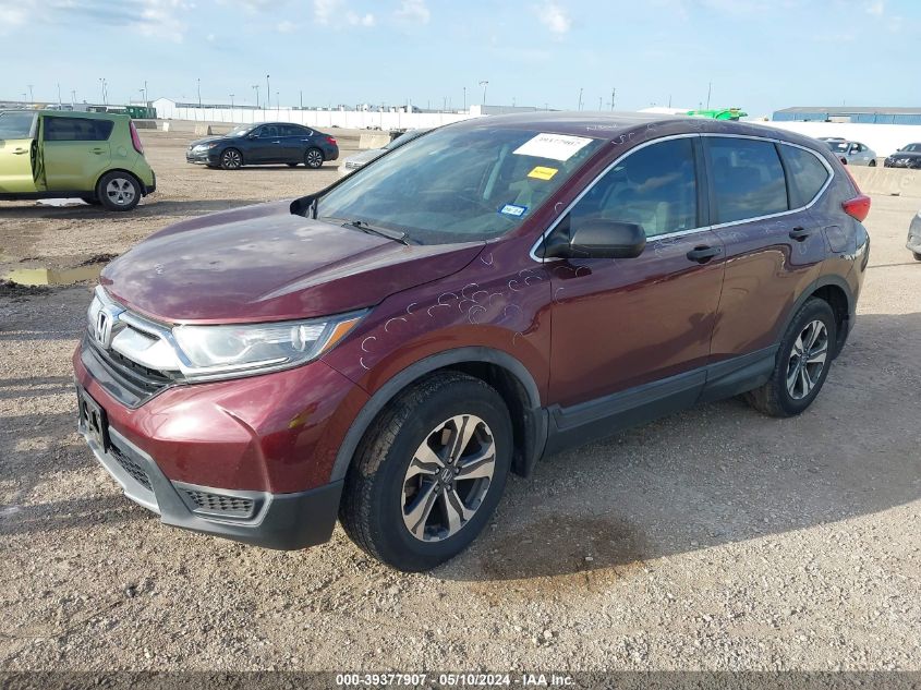 2019 Honda Cr-V Lx VIN: 2HKRW5H37KH407904 Lot: 39377907