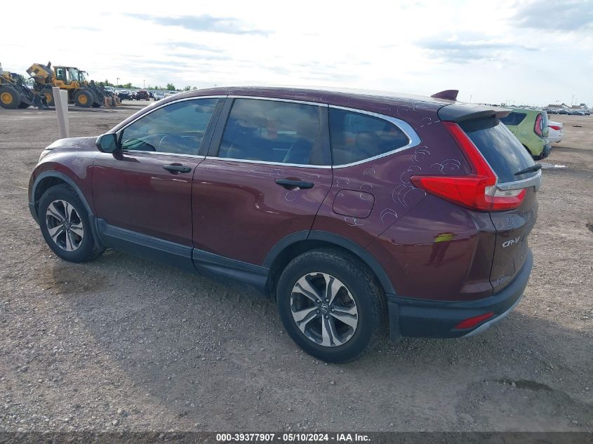 2019 Honda Cr-V Lx VIN: 2HKRW5H37KH407904 Lot: 39377907