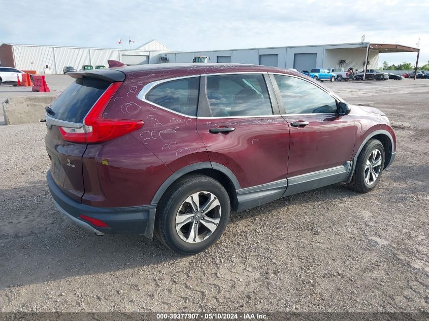 2019 Honda Cr-V Lx VIN: 2HKRW5H37KH407904 Lot: 39377907