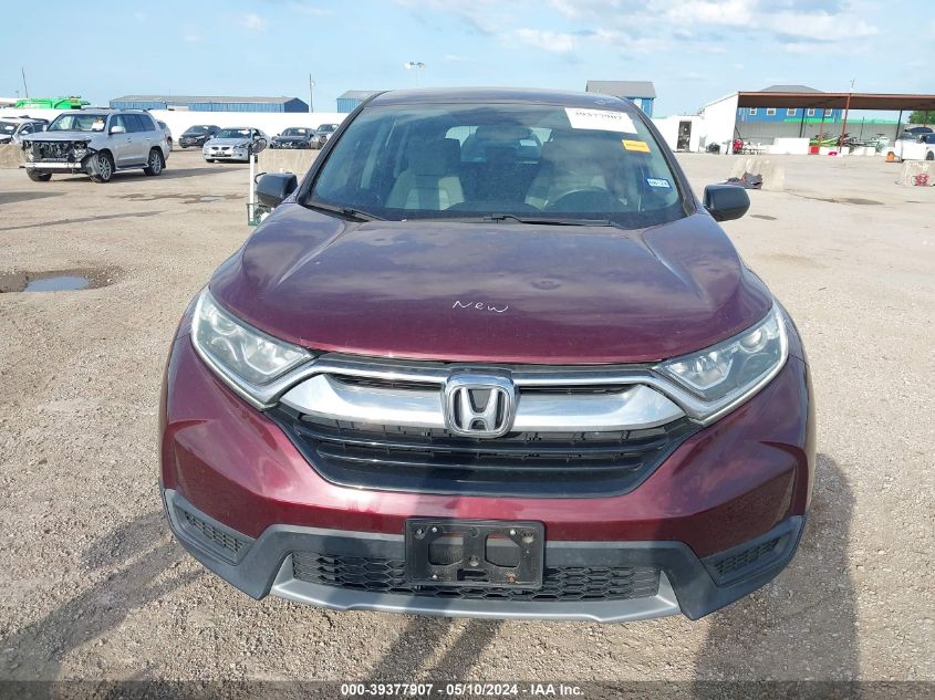 2019 Honda Cr-V Lx VIN: 2HKRW5H37KH407904 Lot: 39377907