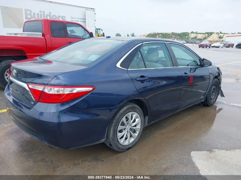 2016 Toyota Camry Le VIN: 4T4BF1FK1GR555839 Lot: 39377940