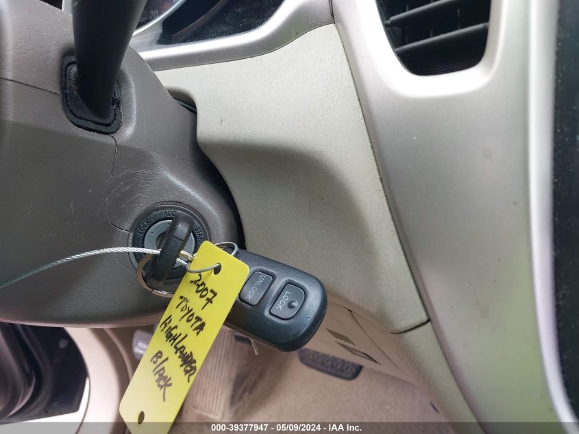 2007 Toyota Highlander VIN: JTEDD21A270164879 Lot: 39377947