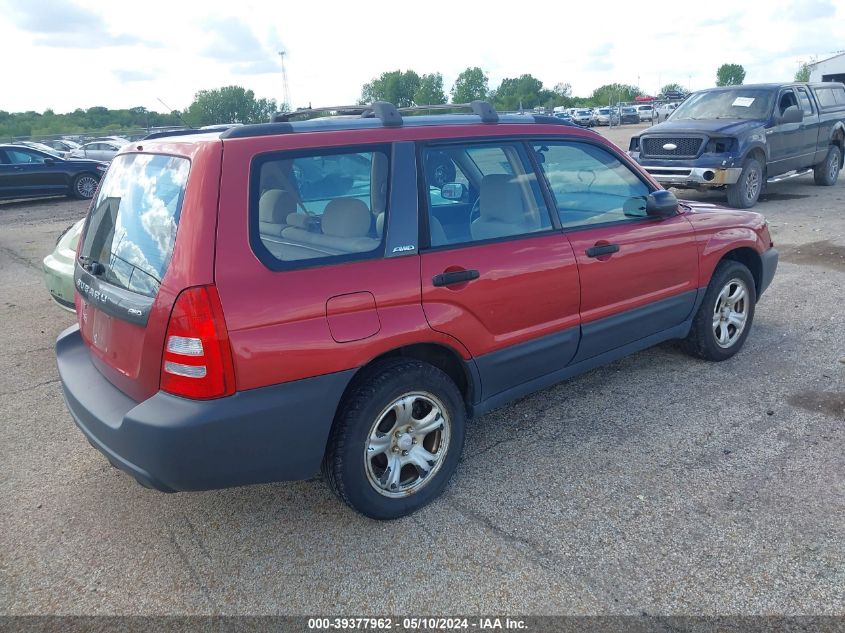 2003 Subaru Forester X VIN: JF1SG63663H766303 Lot: 39377962