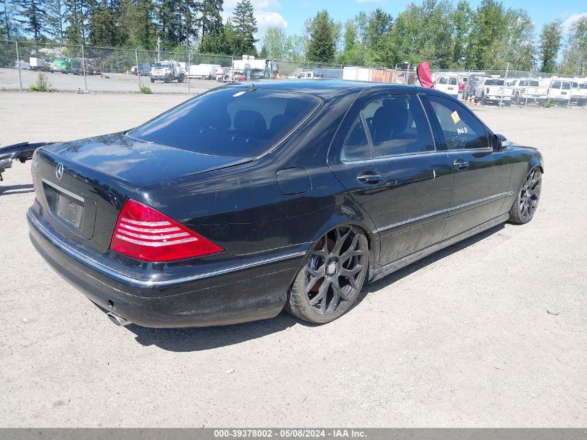 2004 Mercedes-Benz S 600 VIN: WDBNG76J34A423132 Lot: 39378002