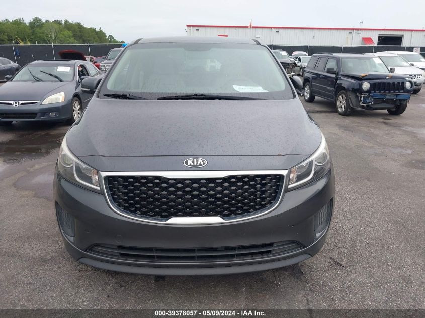 2017 Kia Sedona Lx VIN: KNDMB5C16H6236058 Lot: 39378057