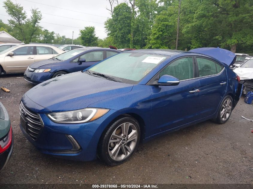 2017 Hyundai Elantra Limited VIN: 5NPD84LF2HH020315 Lot: 39378065