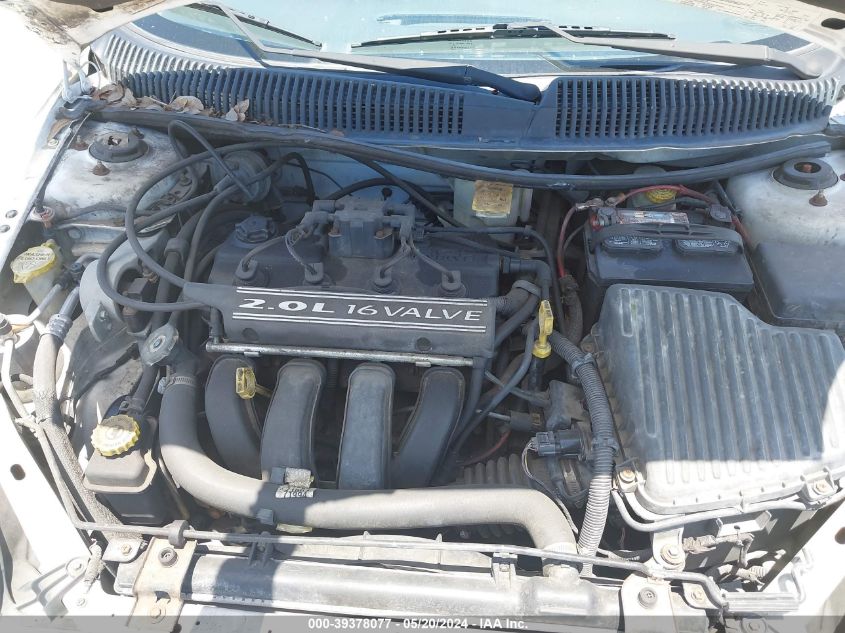 2000 Dodge Neon Highline VIN: 1B3ES46CXYD591906 Lot: 39378077