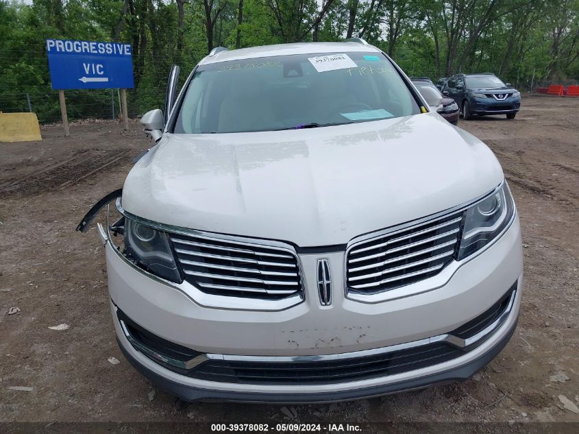 2016 Lincoln Mkx Select VIN: 2LMPJ8KR7GBL38171 Lot: 39378082