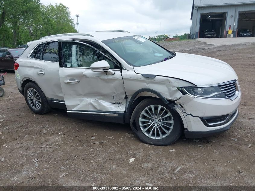 2016 Lincoln Mkx Select VIN: 2LMPJ8KR7GBL38171 Lot: 39378082