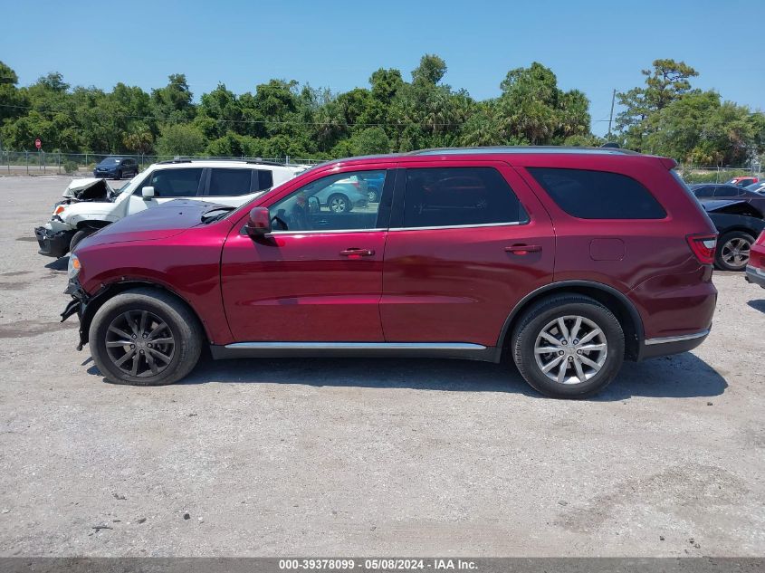 2017 Dodge Durango Sxt Rwd VIN: 1C4RDHAG7HC805476 Lot: 39378099