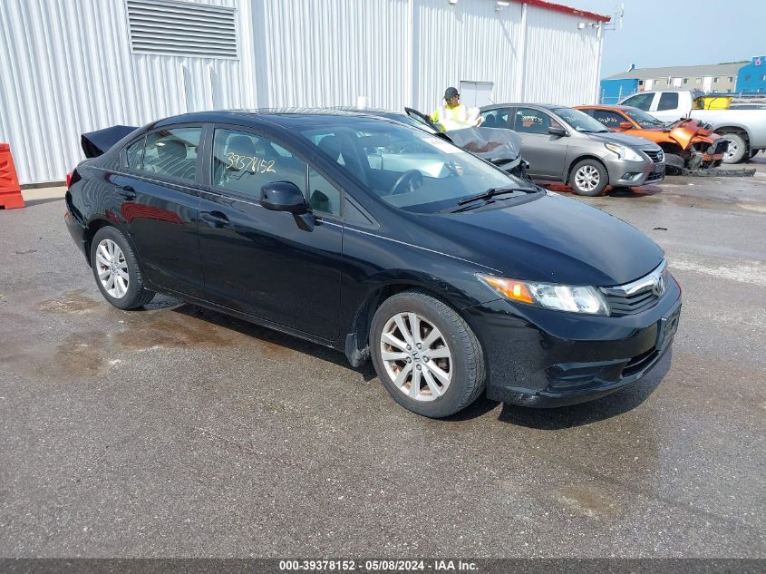 2012 Honda Civic Ex-L VIN: 19XFB2F98CE004637 Lot: 39378152