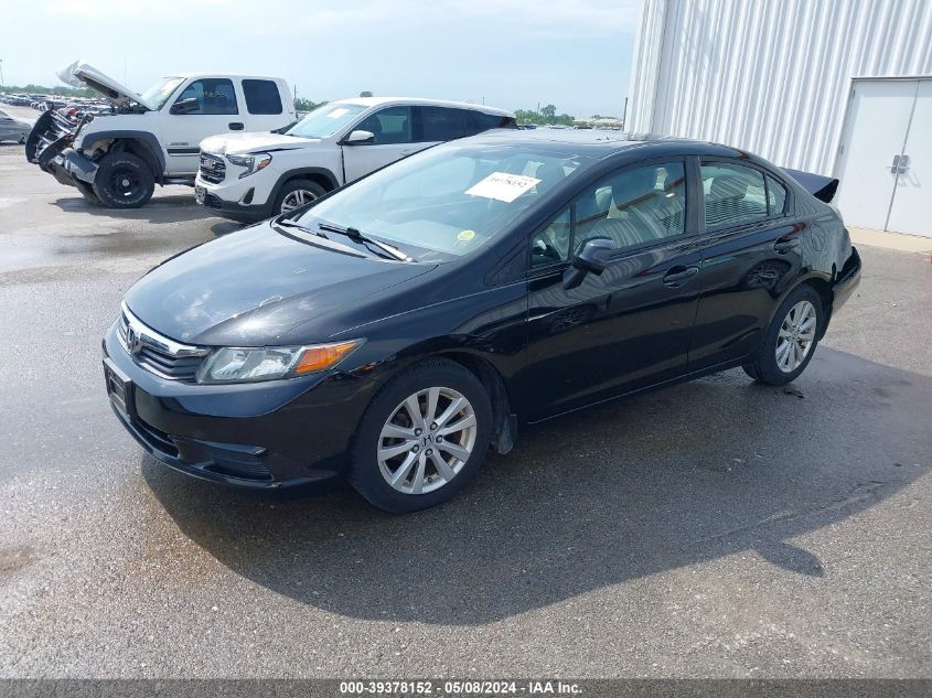 2012 Honda Civic Ex-L VIN: 19XFB2F98CE004637 Lot: 39378152