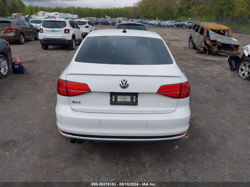 2016 Volkswagen Jetta Gli/Se/Sel VIN: 3VW4S7AJ6GM246115 Lot: 39378153