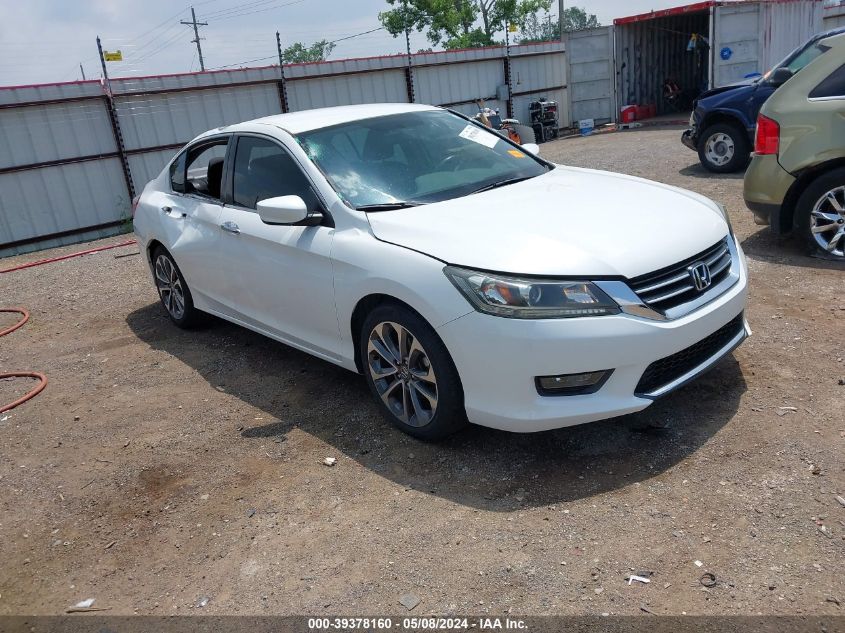 2015 Honda Accord Sport VIN: 1HGCR2F52FA130786 Lot: 39378160