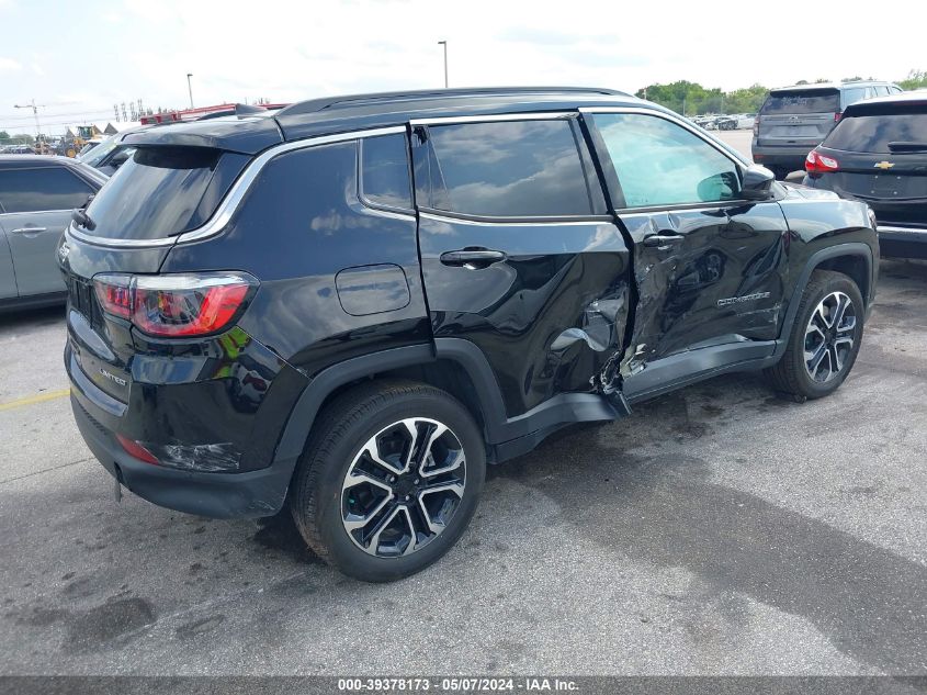 2023 Jeep Compass Limited 4X4 VIN: 3C4NJDCN7PT540511 Lot: 39378173