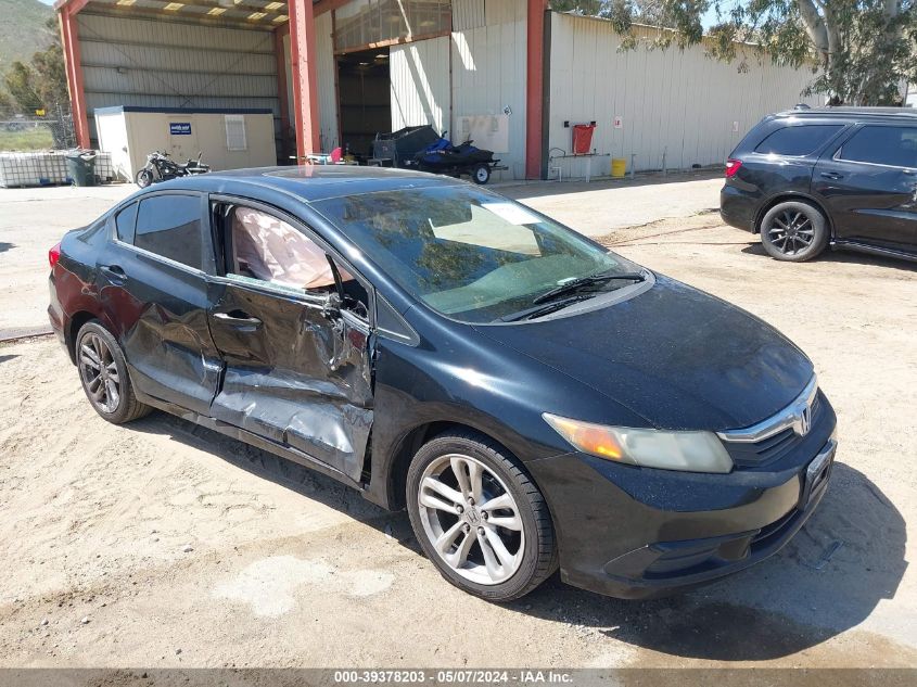 2012 Honda Civic Ex VIN: 19XFB2F82CE332787 Lot: 39378203