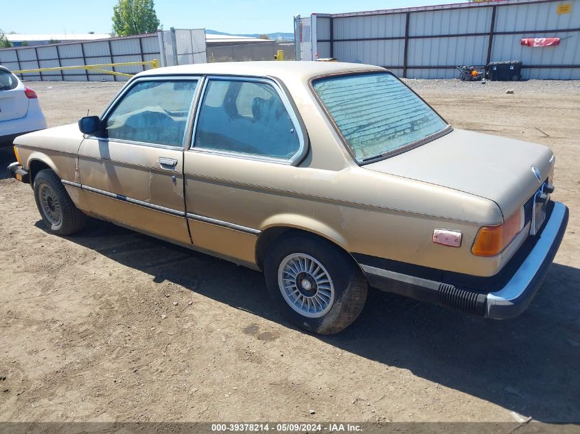 1980 BMW 320 VIN: 7151478 Lot: 39378214