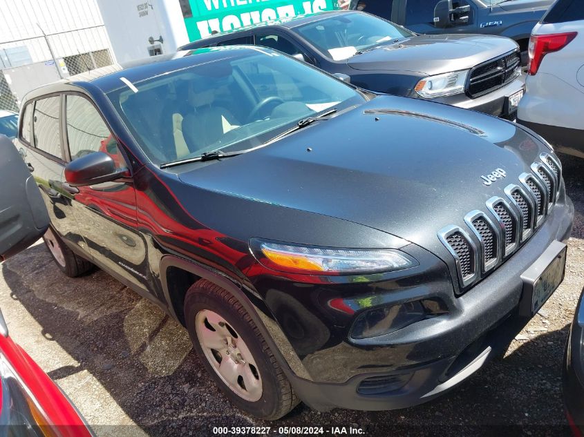 2016 Jeep Cherokee Sport VIN: 1C4PJMAB0GW266922 Lot: 39378227