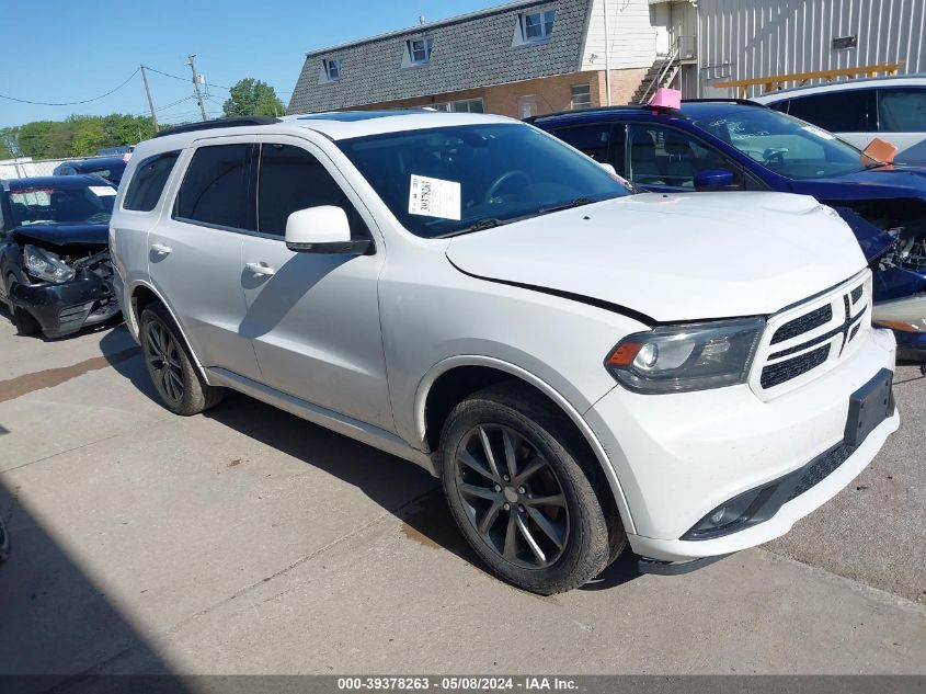 2018 Dodge Durango Gt Awd VIN: 1C4RDJDG0JC202040 Lot: 39378263